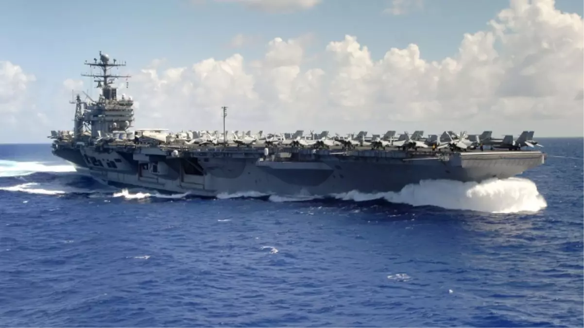 F-35 ve F-18’lerle donatılan ABD’nin devasa uçak gemisi Orta Doğu’ya ulaştı