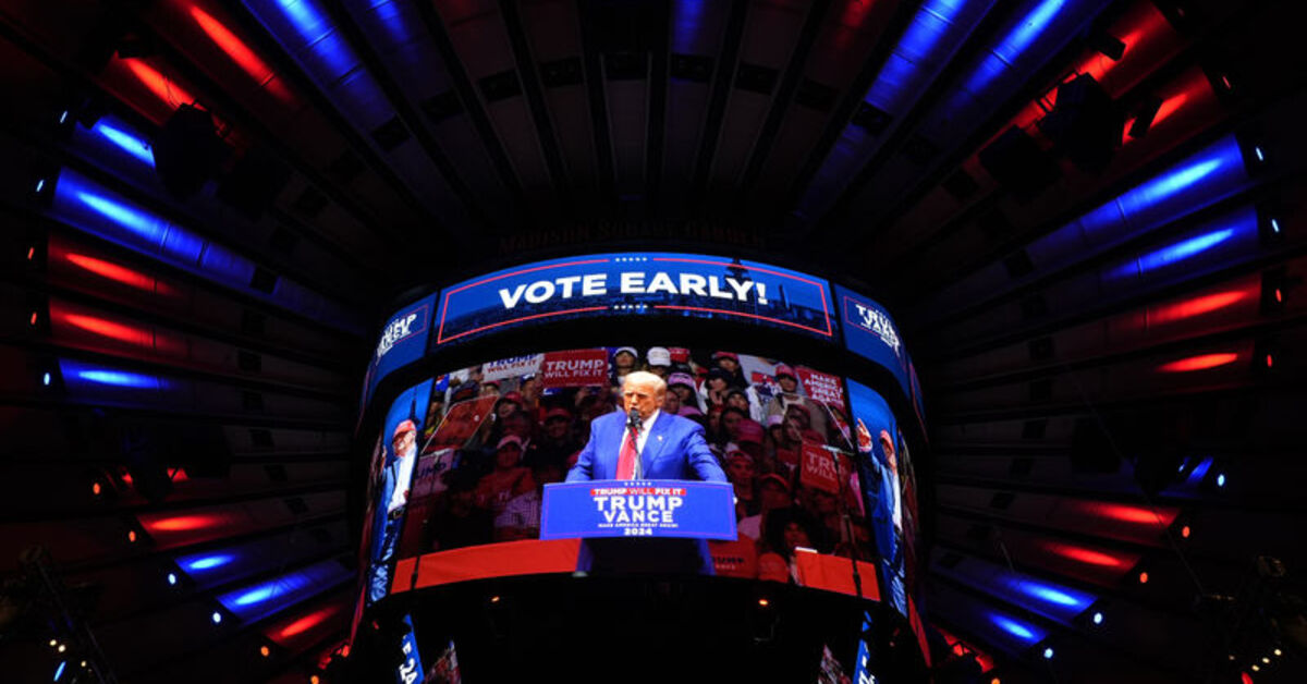 Başkanlık yarışına sayılı gün kaldı: Donald Trump’tan New York’ta miting