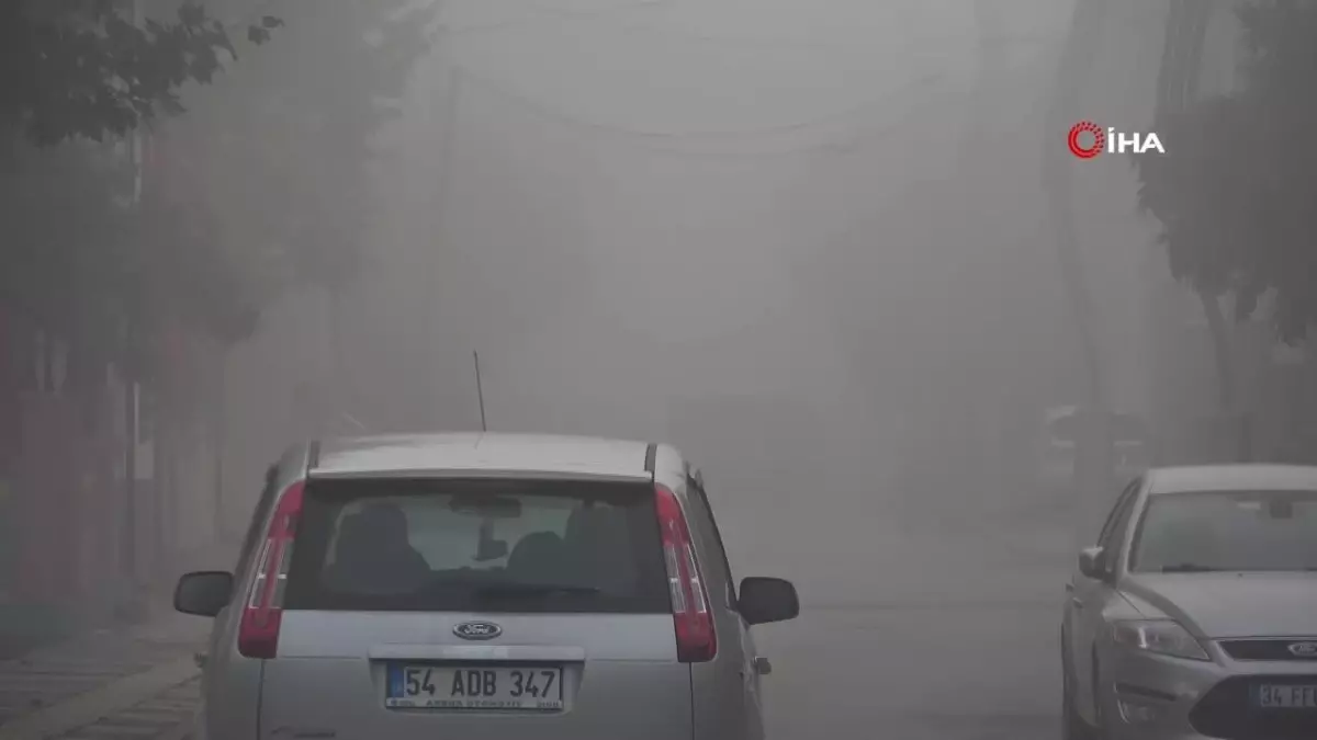Sakarya’da Görüş Mesafesi 10 Metreye Düştü