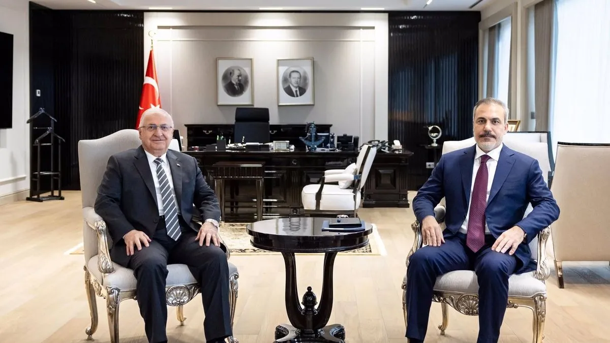 Dışişleri Bakanı Hakan Fidan ve Milli Savunma Bakanı Yaşar Güler bir araya geldi