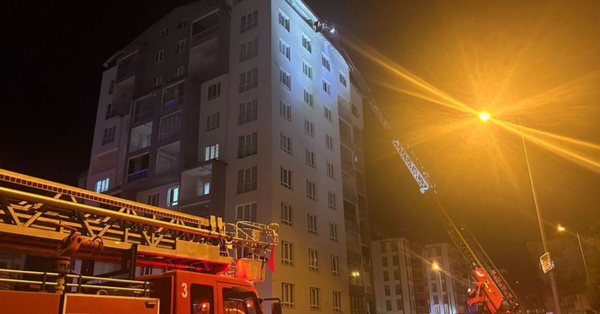 Sivas’ta apartman dairesinde yangın